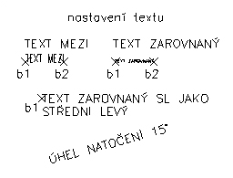 Nastavení textu